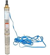SCITOO Deep Well Pump for 11/3HP 110V/60Hz 66psi Submersible